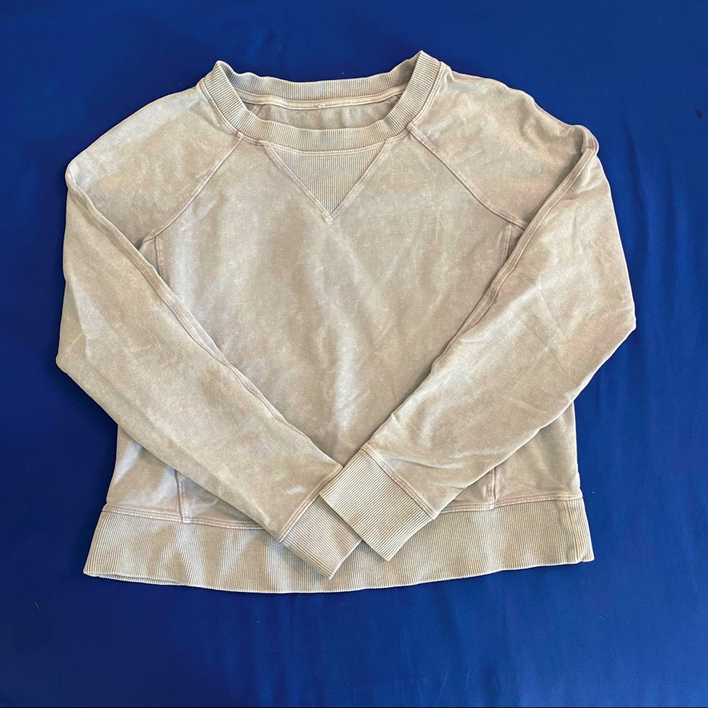Lululemon Light Gray Pullover Sweater Small - image 2